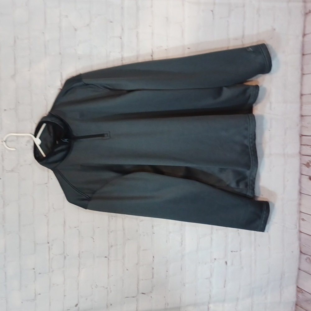 Starter Mens Gray 1/4 Zip Fleece Jacket sz M New .
